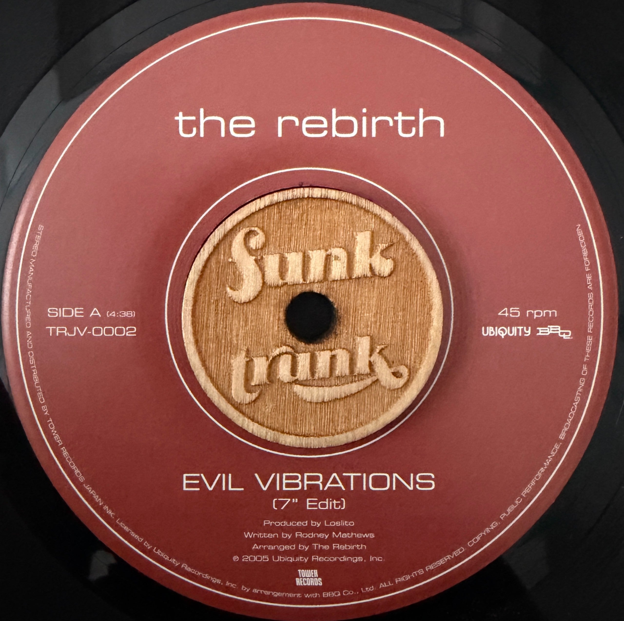 The Rebirth / Evil Vibrations 7inch レコード The Rebirth Evil Vibrations ローリング・ストーンズ スティッキー